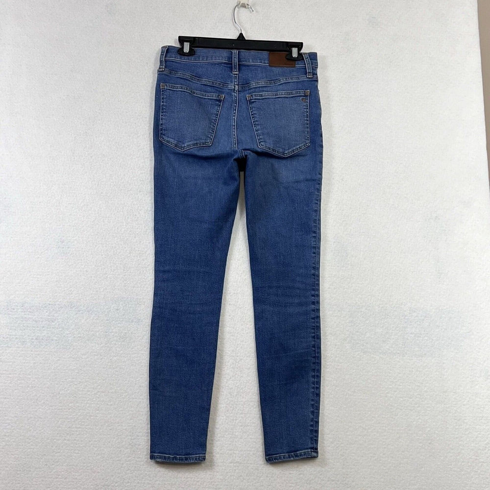 Madewell Jeans 27 Skinny 9" Mid Rise Denim Button Fly Pockets Medium Wash New - Picture 4 of 14